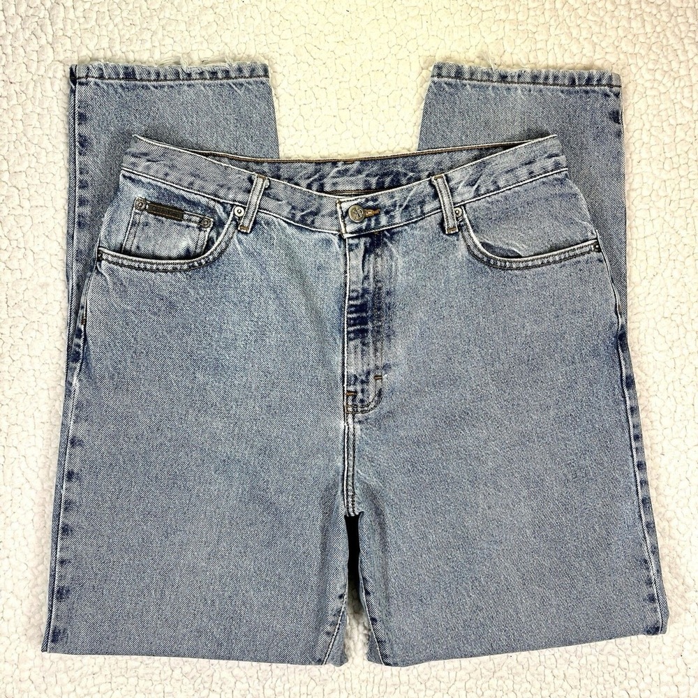 VTG 90s Calvin Klein Stone Wash Jeans Womens 16 (Actual 33x30) Streetwear Grunge